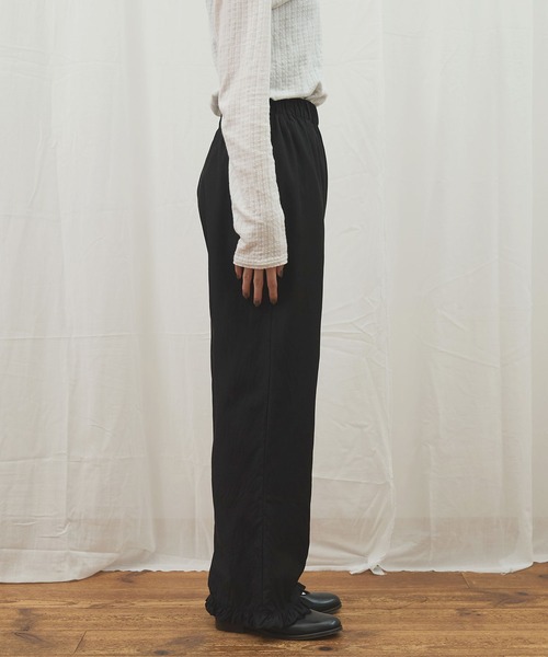 fig Ｌondon（フィグロンドン）の「_CottonCupra twill pants（その他パンツ・レディース・ブラック/ドット・FREE）」の3枚目の写真