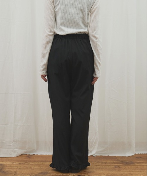 fig Ｌondon（フィグロンドン）の「_CottonCupra twill pants（その他パンツ・レディース・ブラック/ドット・FREE）」の5枚目の写真