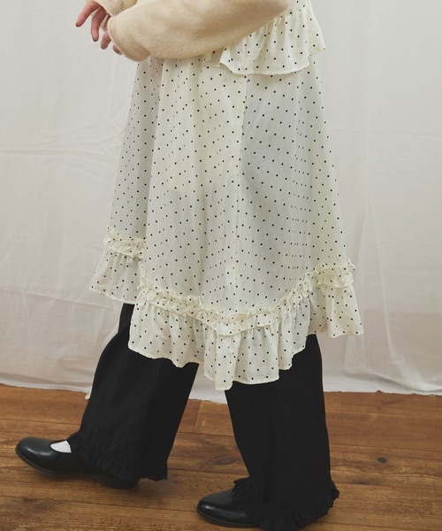 fig Ｌondon（フィグロンドン）の「_CottonCupra twill pants（その他パンツ・レディース・ブラック/ドット・FREE）」の15枚目の写真