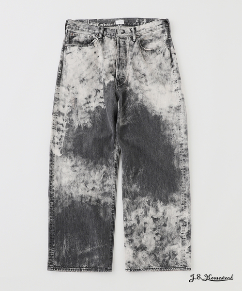 J.S.Homestead / ブラック スプラッシュ エイジング デニム 5ポケ