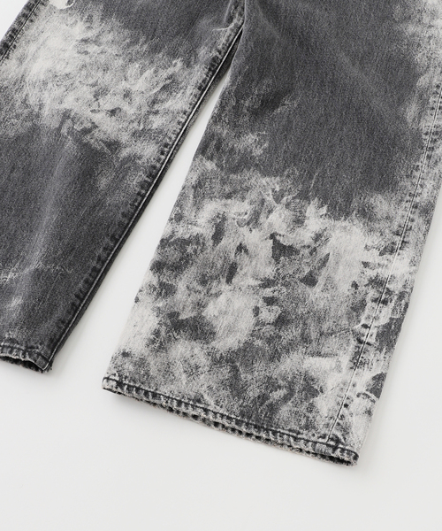 J.S.Homestead / ブラック スプラッシュ エイジング デニム 5ポケ