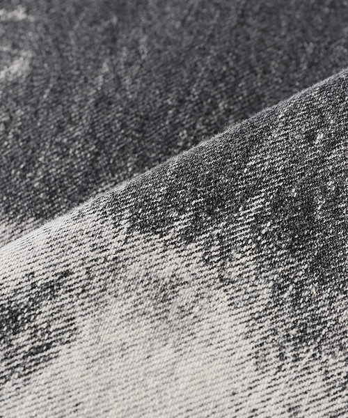 JOURNAL STANDARD J.S HOMESTEAD（ジャーナルスタンダードホームステッド）の「J.S.Homestead / ブラック スプラッシュ エイジング デニム 5ポケ パンツ（デニムパンツ・メンズ・ブラック・LARGE/MEDIUM/SMALL）」の7枚目の写真