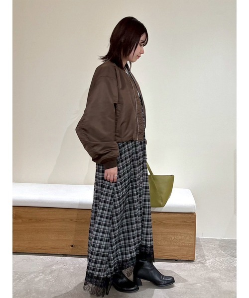 セール】サテンレーストリミングナローキャミワンピース（ワンピース