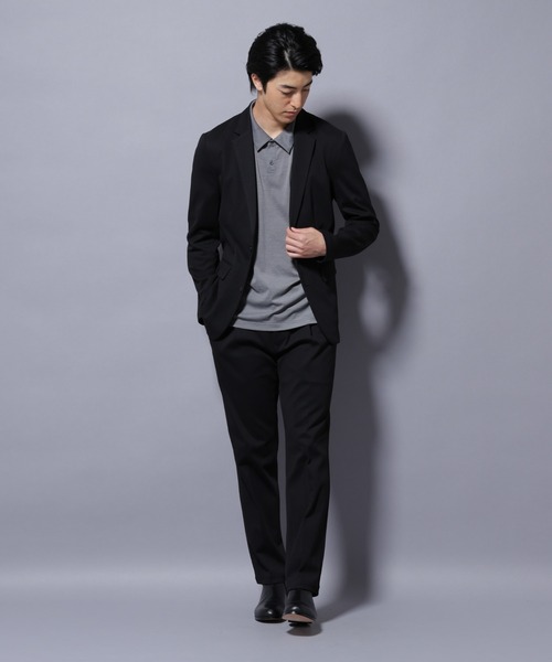 NANO universe（ナノユニバース）の「ストレッチカノコスラックス(セットアップ可)（スラックス・メンズ・チャコール/ネイビー/ブラック・XL/S/M/L）」の6枚目の写真