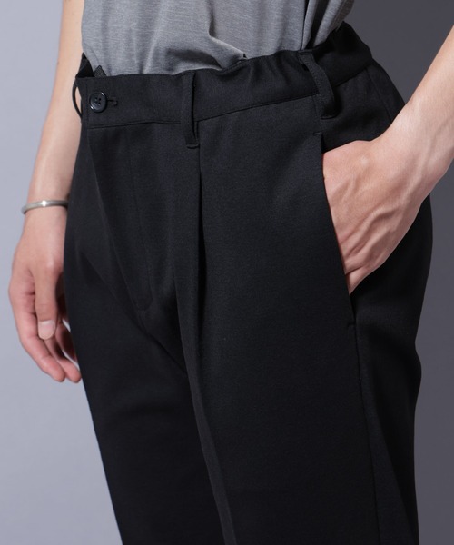 NANO universe（ナノユニバース）の「ストレッチカノコスラックス(セットアップ可)（スラックス・メンズ・チャコール/ネイビー/ブラック・XL/S/M/L）」の15枚目の写真