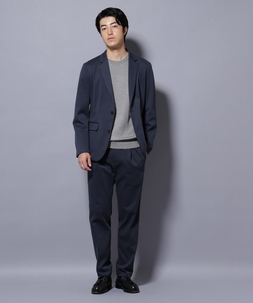 NANO universe（ナノユニバース）の「ストレッチカノコスラックス(セットアップ可)（スラックス・メンズ・チャコール/ネイビー/ブラック・XL/S/M/L）」の4枚目の写真