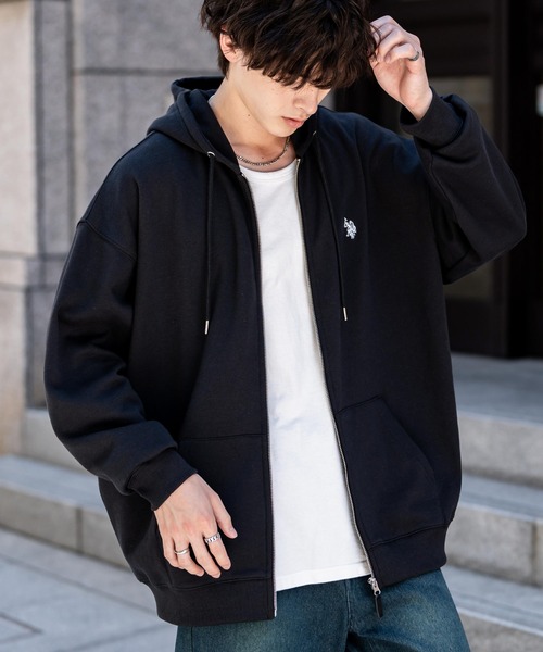 U.S. POLO ASSN. ユーエスポロアッスン オーバーサイズ裏起毛ワン