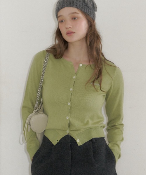 scallop knit cardigan / スカラップニットカーディガン（カーディガン