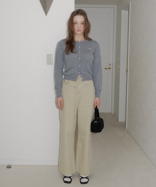 scallop knit cardigan / スカラップニットカーディガン（カーディガン