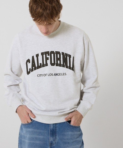 coca（coca）（コカ）の「【WEB限定セール】CVC裏毛ワッペンロゴトレーナー（スウェット・メンズ・ネイビー/チャコール/ダークブラウン/ライトグレー・XL/M/L）」の21枚目の写真