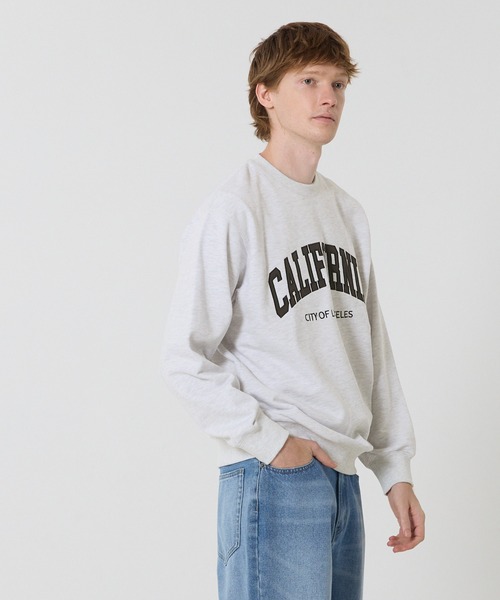 coca（coca）（コカ）の「【WEB限定セール】CVC裏毛ワッペンロゴトレーナー（スウェット・メンズ・ネイビー/チャコール/ダークブラウン/ライトグレー・XL/M/L）」の20枚目の写真