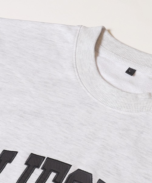 coca（coca）（コカ）の「【WEB限定セール】CVC裏毛ワッペンロゴトレーナー（スウェット・メンズ・ネイビー/チャコール/ダークブラウン/ライトグレー・XL/M/L）」の15枚目の写真