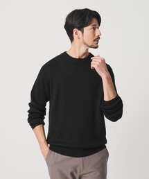 BEAUTY&YOUTH UNITED ARROWS | 【WEB限定 WARDROBE SMART】マシーンウォッシャブル ウールミックス アゼ クルーネック(ニット/セーター)