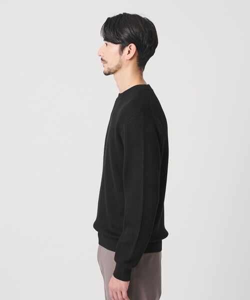 BEAUTY&YOUTH UNITED ARROWS（ビューティーアンドユースユナイテッドアローズ）の「【WEB限定 WARDROBE SMART】マシーンウォッシャブル ウールミックス アゼ クルーネック（ニット/セーター・メンズ・ホワイト/ナチュラル/ブラック・S/M/L/XL）」の17枚目の写真