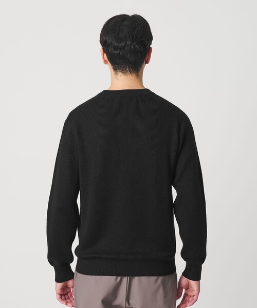 BEAUTY&YOUTH UNITED ARROWS（ビューティーアンドユースユナイテッドアローズ）の「【WEB限定 WARDROBE SMART】マシーンウォッシャブル ウールミックス アゼ クルーネック（ニット/セーター・メンズ・ホワイト/ナチュラル/ブラック・S/M/L/XL）」の18枚目の写真