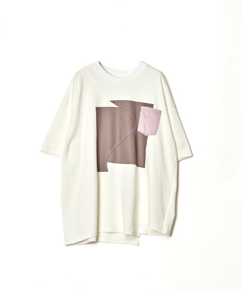 Maison ULA(メゾンウラ)の「【Maison ULA】スイッチングプリントTシャツ(Tシャツ/カットソー・メンズ・ブラック/オフホワイト・1/2)」の13枚目の写真