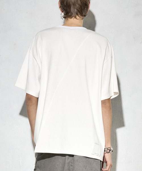 Maison ULA(メゾンウラ)の「【Maison ULA】スイッチングプリントTシャツ(Tシャツ/カットソー・メンズ・ブラック/オフホワイト・1/2)」の22枚目の写真