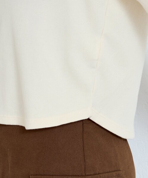 Kastane（カスタネ）の「【新色追加/4色展開】袖チュールテレコカーディガン（カーディガン/ボレロ・レディース・ネイビー/アイボリー/グレー/ダークグレー/ホワイト系その他/ピンク・FREE）」の16枚目の写真