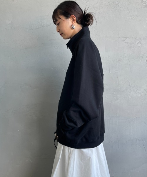 CHUMS（チャムス）の「【WEB限定】[CHUMS/チャムス] KEARNS パネル切り替えデザイン ハーフジップスウェット（スウェット・レディース・ホワイト/ブラック・M/L）」の17枚目の写真