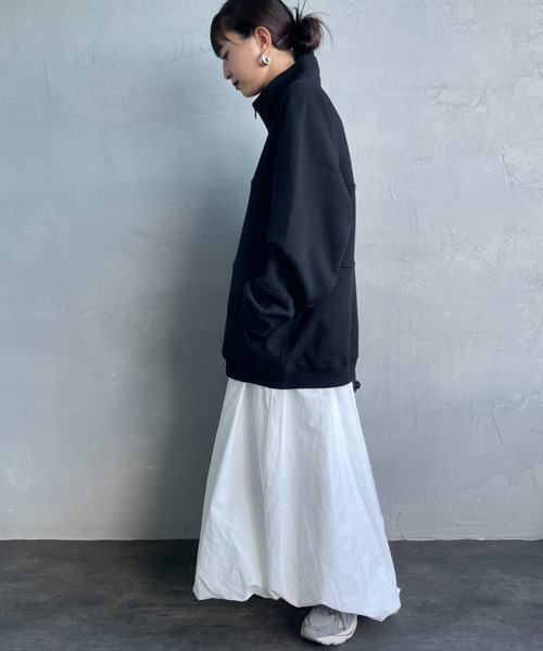 CHUMS（チャムス）の「【WEB限定】[CHUMS/チャムス] KEARNS パネル切り替えデザイン ハーフジップスウェット（スウェット・レディース・ホワイト/ブラック・M/L）」の14枚目の写真