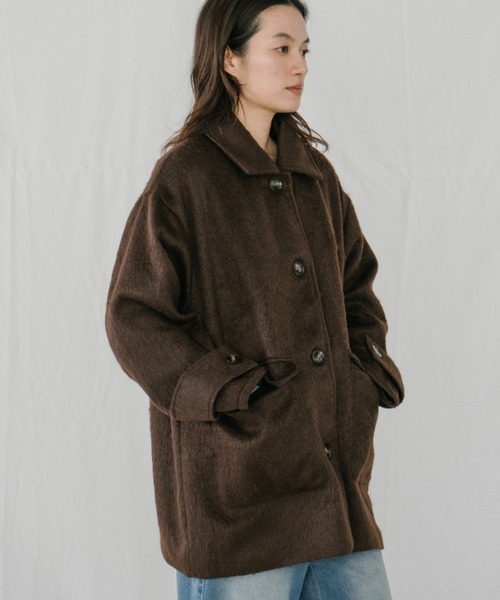 duei(デュイ)の「シャギーミドルコート(その他アウター・レディース・ブラウン/チャコールグレー・FREE)」の20枚目の写真