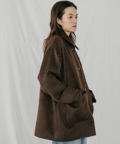 duei(デュイ)の「シャギーミドルコート(その他アウター・レディース・ブラウン/チャコールグレー・FREE)」の21枚目の写真