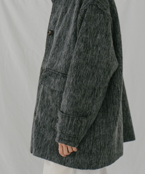 duei(デュイ)の「シャギーミドルコート(その他アウター・レディース・ブラウン/チャコールグレー・FREE)」の12枚目の写真
