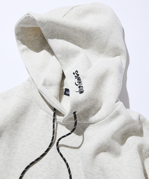 FREAK'S STORE（フリークスストア）の「限定展開 WILD THINGS×FREAK'S STORE/ワイルドシングス 別注 ビッグシルエット マルチプリントデザイン パーカー / フーディ（パーカー・メンズ・グレイッシュベージュ/ブラック/アッシュグレー/スミクロ・SMALL/MEDIUM/LARGE）」の19枚目の写真