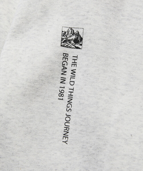 FREAK'S STORE（フリークスストア）の「限定展開 WILD THINGS×FREAK'S STORE/ワイルドシングス 別注 ビッグシルエット マルチプリントデザイン パーカー / フーディ（パーカー・メンズ・グレイッシュベージュ/ブラック/アッシュグレー/スミクロ・SMALL/MEDIUM/LARGE）」の14枚目の写真