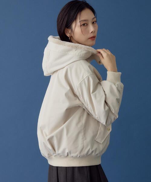 THE SHOP TK （ザ ショップ ティーケー ）の「【2WAY/洗える】リバーシブル フェイクファーブルゾン（ブルゾン・レディース・ダークブラウン/ナチュラル/ブラック・12/13/14）」の15枚目の写真