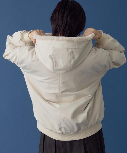 THE SHOP TK （ザ ショップ ティーケー ）の「【2WAY/洗える】リバーシブル フェイクファーブルゾン（ブルゾン・レディース・ダークブラウン/ナチュラル/ブラック・12/13/14）」の16枚目の写真