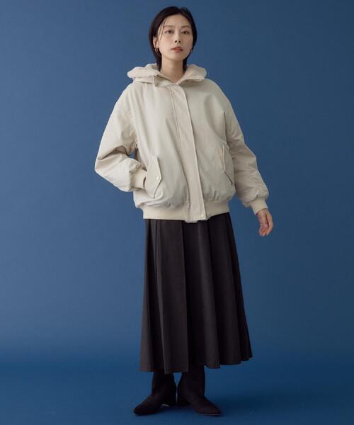 THE SHOP TK （ザ ショップ ティーケー ）の「【2WAY/洗える】リバーシブル フェイクファーブルゾン（ブルゾン・レディース・ダークブラウン/ナチュラル/ブラック・12/13/14）」の17枚目の写真