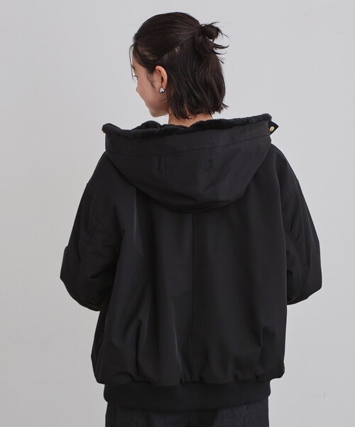 2WAY/洗える】リバーシブル フェイクファーブルゾン（ブルゾン）｜THE