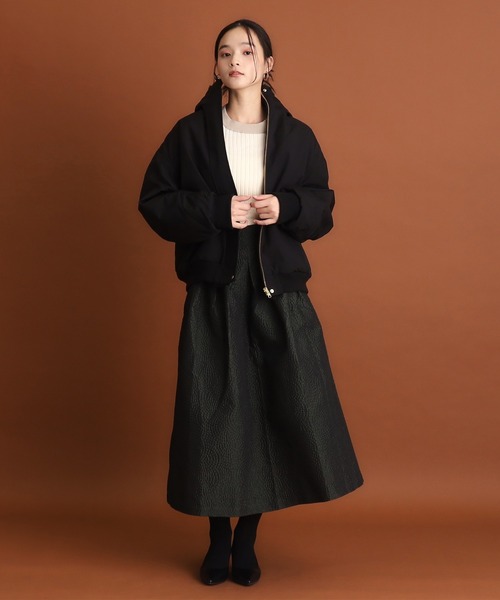 THE SHOP TK （ザ ショップ ティーケー ）の「【2WAY/洗える】リバーシブル フェイクファーブルゾン（ブルゾン・レディース・ダークブラウン/ナチュラル/ブラック・12/13/14）」の4枚目の写真