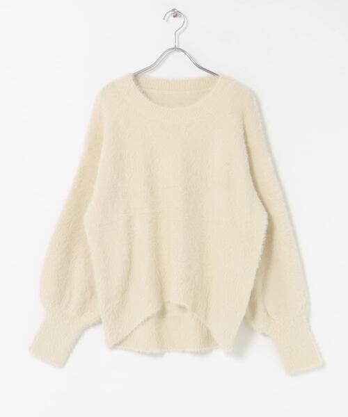 ITEMS URBANRESEARCH(アイテムズ アーバンリサーチ)の「シャギークルーネックニット(ニット/セーター・レディース・チャコールグレー/ネイビー/アイボリー/その他1・FREE)」の18枚目の写真