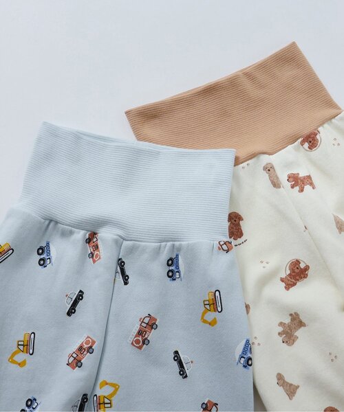 apres les cours(アプレレクール)の「トイプードル・くるま柄裏毛パジャマ(ルームウェア/パジャマ・キッズ・サックスブルー/ブラウン・90/110/120/80/100/130)」の18枚目の写真
