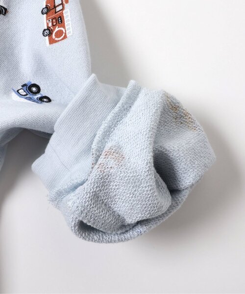 apres les cours(アプレレクール)の「トイプードル・くるま柄裏毛パジャマ(ルームウェア/パジャマ・キッズ・サックスブルー/ブラウン・90/110/120/80/100/130)」の14枚目の写真