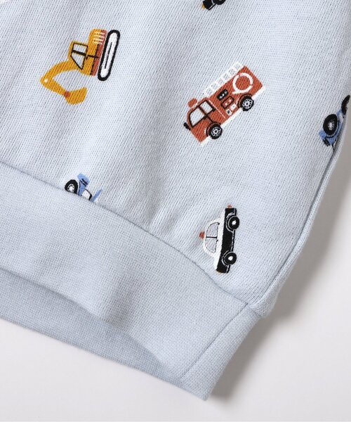 apres les cours(アプレレクール)の「トイプードル・くるま柄裏毛パジャマ(ルームウェア/パジャマ・キッズ・サックスブルー/ブラウン・90/110/120/80/100/130)」の4枚目の写真