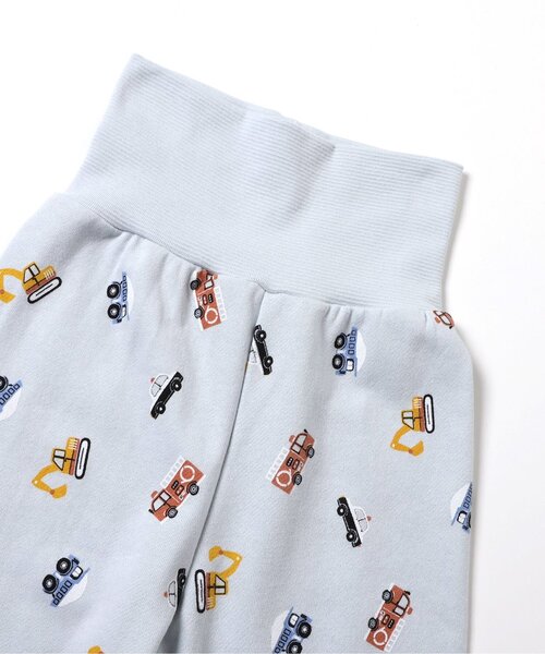 apres les cours(アプレレクール)の「トイプードル・くるま柄裏毛パジャマ(ルームウェア/パジャマ・キッズ・サックスブルー/ブラウン・90/110/120/80/100/130)」の10枚目の写真