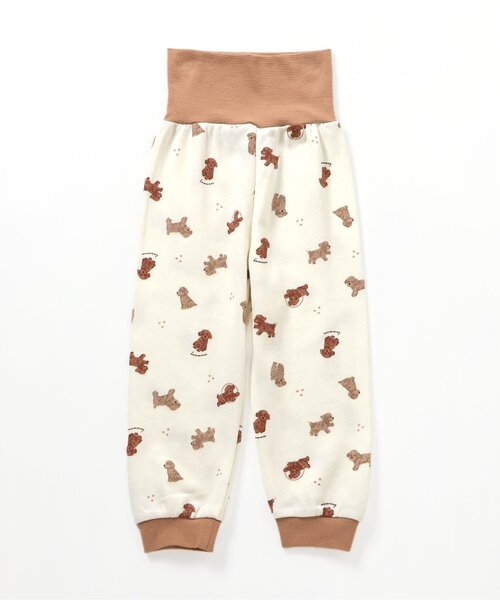 apres les cours(アプレレクール)の「トイプードル・くるま柄裏毛パジャマ(ルームウェア/パジャマ・キッズ・サックスブルー/ブラウン・90/110/120/80/100/130)」の19枚目の写真