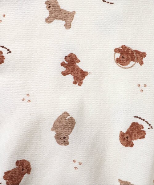 apres les cours(アプレレクール)の「トイプードル・くるま柄裏毛パジャマ(ルームウェア/パジャマ・キッズ・サックスブルー/ブラウン・90/110/120/80/100/130)」の15枚目の写真