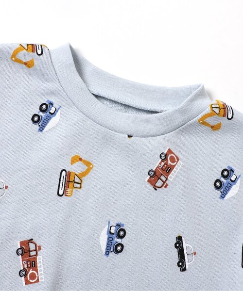 apres les cours(アプレレクール)の「トイプードル・くるま柄裏毛パジャマ(ルームウェア/パジャマ・キッズ・サックスブルー/ブラウン・90/110/120/80/100/130)」の17枚目の写真