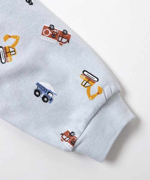 apres les cours(アプレレクール)の「トイプードル・くるま柄裏毛パジャマ(ルームウェア/パジャマ・キッズ・サックスブルー/ブラウン・90/110/120/80/100/130)」の7枚目の写真