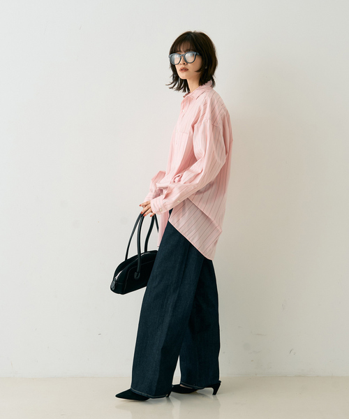EMMA　ROUGE VIF（エマルージュヴィフ）の「【一部店舗限定】コンパクトボストンロングハンドルバッグ（ショルダーバッグ・レディース・キャメル/ブラック・フリー）」の11枚目の写真