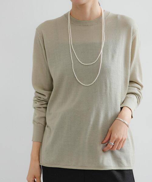 new basic Lisse Cashmere crew knit（ニット/セーター）｜URBAN