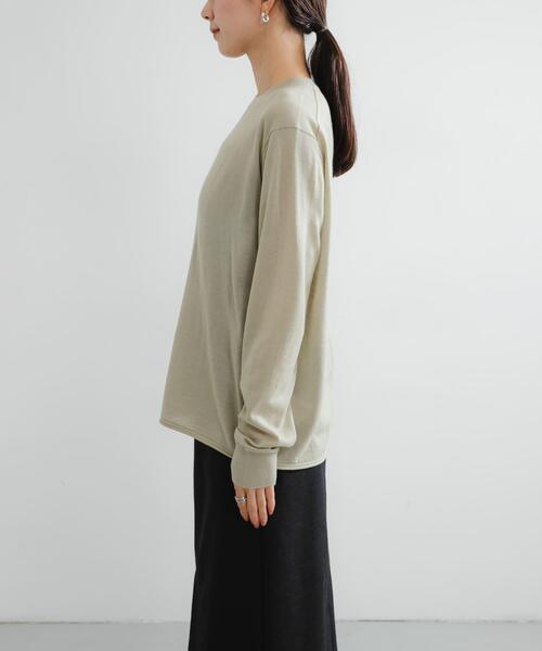 URBAN RESEARCH(アーバンリサーチ)の「new basic Lisse Cashmere crew knit(ニット/セーター・レディース・チャコールグレー/ベージュ系その他/ブルー系その他・FREE)」の10枚目の写真