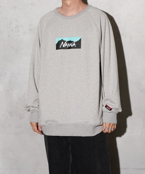 セール】NANGA / ナンガ ECO HYBRID BOX LOGO SWEATSHIRT エコ