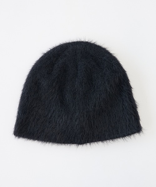 BASICKS（ベイシックス）の「【BASICKS/ベイシックス】Shaggy BB Logo Beanie（ニットキャップ/ビーニー・メンズ・ブラック/ネイビー・FREE）」の3枚目の写真