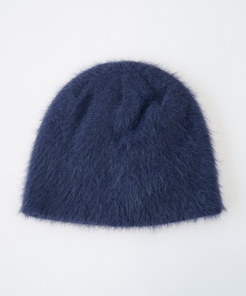 BASICKS（ベイシックス）の「【BASICKS/ベイシックス】Shaggy BB Logo Beanie（ニットキャップ/ビーニー・メンズ・ブラック/ネイビー・FREE）」の5枚目の写真