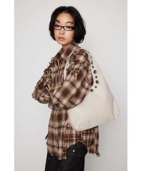 LAGUA GEM（ラグアジェム）の「VINTAGE RING バッグ（ショルダーバッグ・レディース・アイボリー/ブラック・FREE）」の3枚目の写真